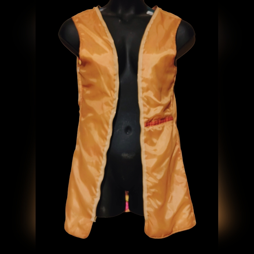 Vintage Misty Harbor Signature Burnt Orange Rain Coat W/ Removable Floral Liner - Picture 10 of 15